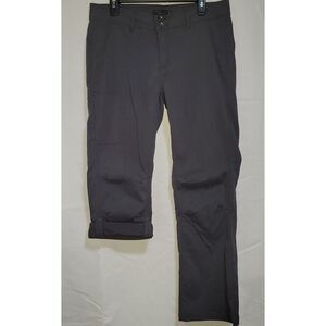 Prana Pants Womens 14‎ Gray Halle Roll Up Stretch Hiking Fishing Outdoor UPF 50+